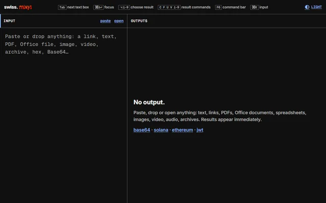 Screenshot of swiss.mixy.one